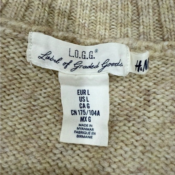 H&M Alpaca Blend Turtleneck Sweater – Beige/Tan/Oatmeal (Size M/L) - Picture 6 of 6